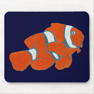 Tropischer Clownfisch aus Salzwasser Mousepad