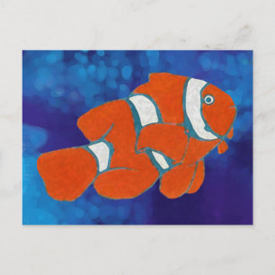 Tropischer Clownfisch aus Salzwasser Postkarte