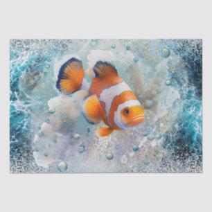Tropischer Clownfisch Seidenpapier