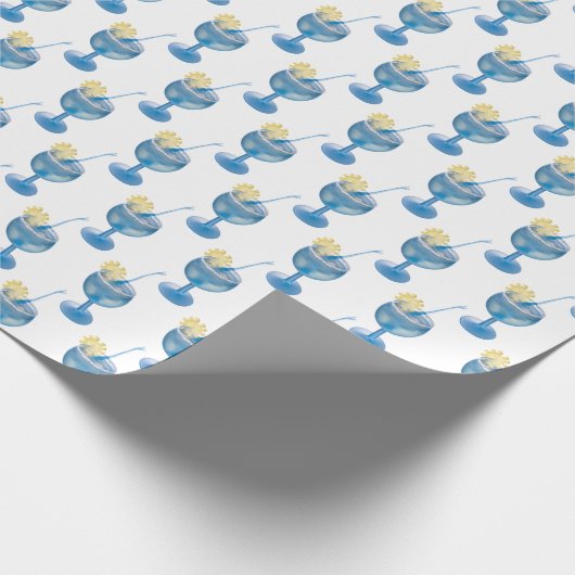 Tropischer Cocktail Geschenkpapier (Ecke)