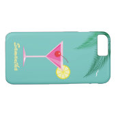 Tropischer Cocktail iPhone 7 Fall - Türkis Case-Mate iPhone Hülle (Rückseite (Horizontal))