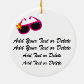 Tropischer Cocktail Keramik Ornament (Hinten)