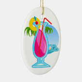 Tropischer Cocktail Keramik Ornament (Rechts)