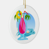 Tropischer Cocktail Keramik Ornament (Rechts)