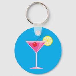 Tropischer Cocktail-Schlüsselanhänger Schlüsselanhänger