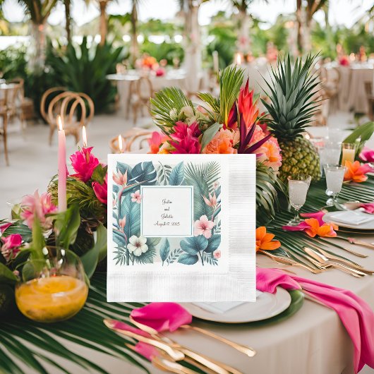 Tropischer Cocktail Serviette