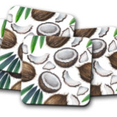 Tropischer Coconut Cork Untersetzer | Kokosnuss-Un