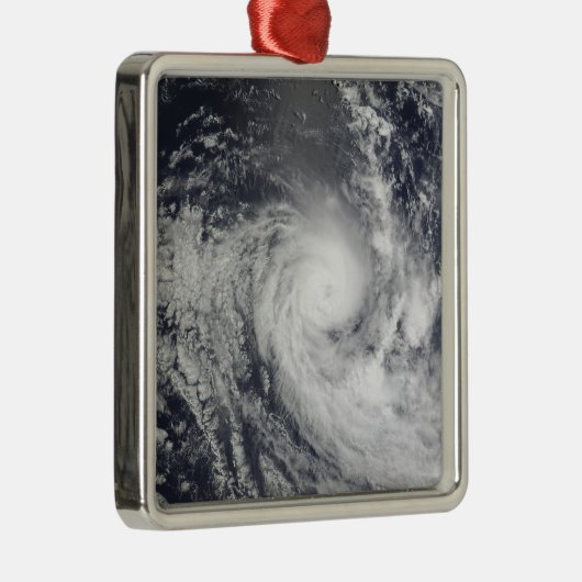 Tropischer Cyclone Ilsa Silbernes Ornament (Rechts)