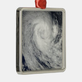 Tropischer Cyclone Imani Silbernes Ornament (Rechts)