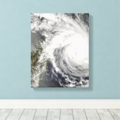 Tropischer Cyclone Ivan nähert sich Madagaskar Leinwanddruck (Insitu (Holzboden))