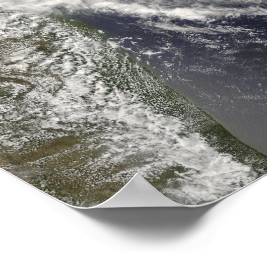 Tropischer Cyclone Ivan nähert sich Madagaskar Poster (Ecke)