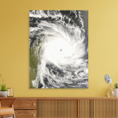 Tropischer Cyclone Ivan über Madagaskar Leinwanddruck (Insitu (Wohnzimmer))