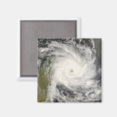 Tropischer Cyclone Ivan über Madagaskar Magnet (Vorderseite/Rückseite)