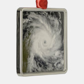 Tropischer Cyclone Ivan über Madagaskar Ornament Aus Metall (Rechts)