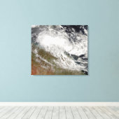 Tropischer Cyclone Olga über Nordostasien Leinwanddruck (Insitu (Holzboden))