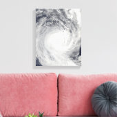 Tropischer Cyclone Oli vor der Küste von Tahiti Leinwanddruck (Insitu (Wohnzimmer))