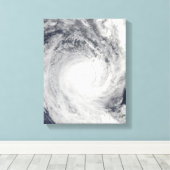 Tropischer Cyclone Oli vor der Küste von Tahiti Leinwanddruck (Insitu (Holzboden))