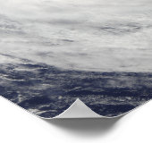 Tropischer Cyclone Oli vor der Küste von Tahiti Poster (Ecke)