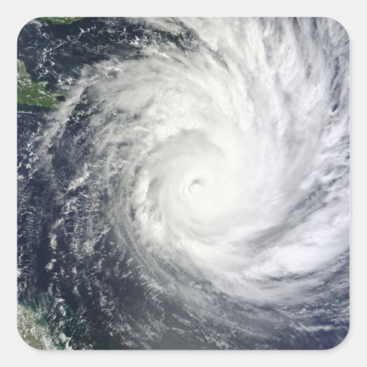 Tropischer Cyclone Yasi Quadratischer Aufkleber (Vorderseite)