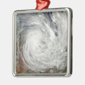 Tropischer Cyclone Yasi über Australien 2 Ornament Aus Metall (Links)