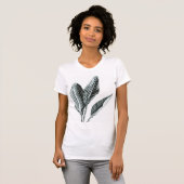 Tropischer das Blätter-T - Shirt der Frauen (Vorne ganz)