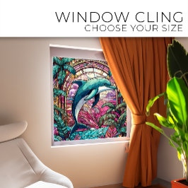 Tropischer Delphin Festivals Fensteraufkleber