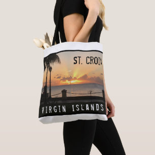 Tropischer die Jungferninseln-Sonnenuntergang Tasche