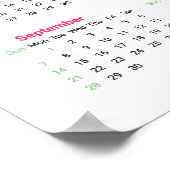 Tropischer Donald Trump Felon 2025-Kalender Poster (Ecke)