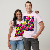 Tropischer Dragon Fruit Fiesta T-Shirt (Unisex)