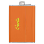 Tropischer Drink individuelle Name- und Textkolben Flachmann (Rückseite)