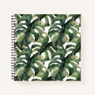 Tropischer Druck in Aquarellfarben Notizblock