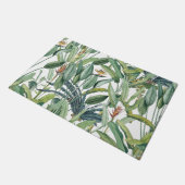 Tropischer Dschungel Banana Tree Strelitzia Fußmatte (Schrägansicht)
