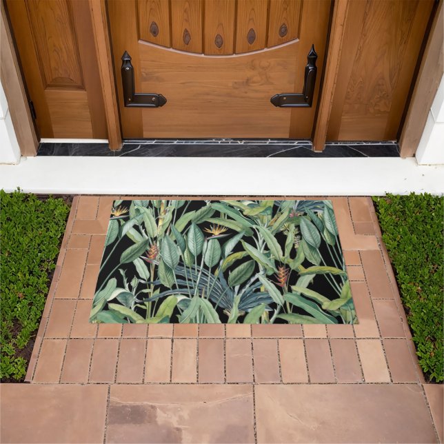 Tropischer Dschungel Banana Tree Strelitzia Fußmatte (Außenbereich)