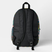 Tropischer Dschungel Bedruckter Rucksack (Rückseite)