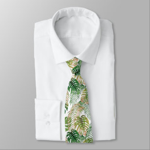 Tropischer Dschungel Blätter Design Necktie Krawatte
