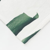 Tropischer Dschungel Blätter floraler Hintergrund Fleecedecke (Ecke)