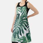 Tropischer Dschungel Blätter floraler Hintergrund Schürze (InSitu)