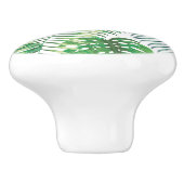 Tropischer Dschungel Blätter Keramik Knob Keramikknauf (Seitenansicht)