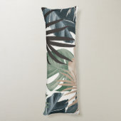 Tropischer Dschungel Blätter Muster #13 (Herbstfar Seitenschläferkissen (Rückseite (Vertikal))