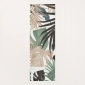 Tropischer Dschungel Blätter Muster #13 (Herbstfar Yogamatte (Rückseite)