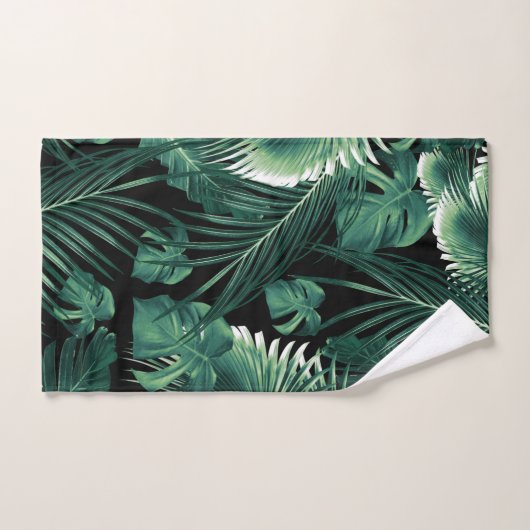 Tropischer Dschungel Blätter Traum Nr. 6 Badhandtuch Set (Handtuch)