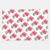 Tropischer Dschungel Blume Hibiskus frangipani Geschenkpapier Set (Vorderseite 3)
