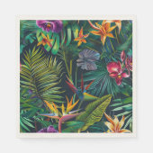 Tropischer Dschungel-Blume Serviette (Vorderseite)