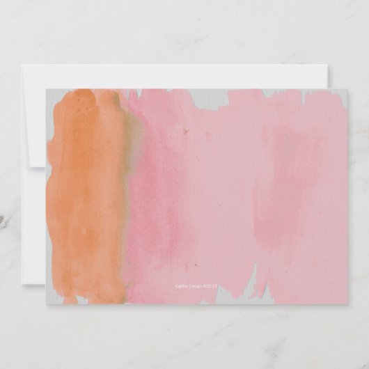 Tropischer Dschungel Einladung Girl (Rückseite)