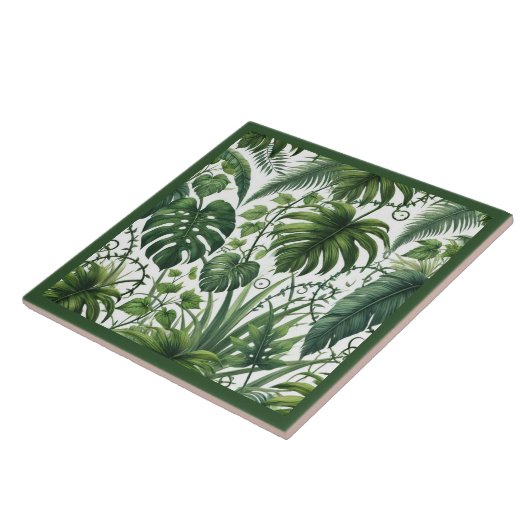 Tropischer Dschungel Fliese (Seite)