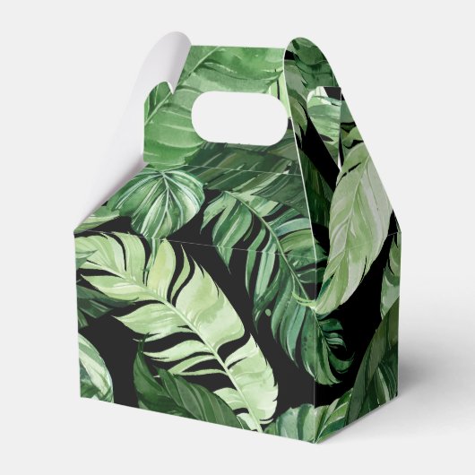 Tropischer Dschungel Geschenkschachtel (Rückseite)