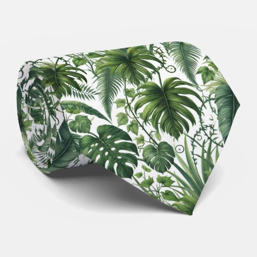 Tropischer Dschungel Krawatte (Gerollt)