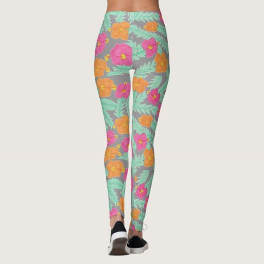 Tropischer Dschungel Leggings (Rückseite)