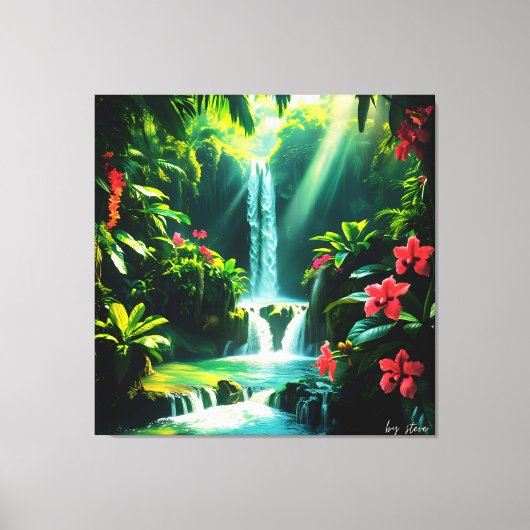 Tropischer Dschungel Leinwanddruck (Vorderseite)