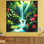 Tropischer Dschungel Leinwanddruck (Insitu (Wohnzimmer))